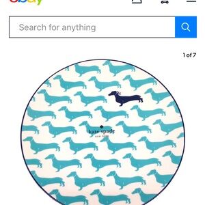 Kate Spade Dachshund Print Plate